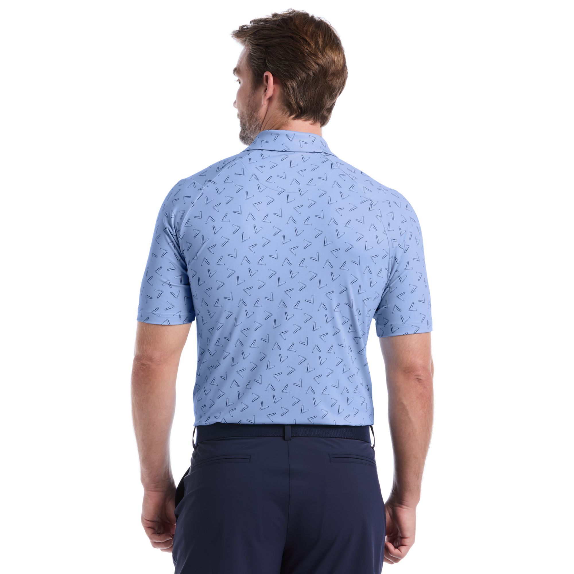Callaway Men's  All-Over Chevron Printed Short Sleeve Golf Polo product image