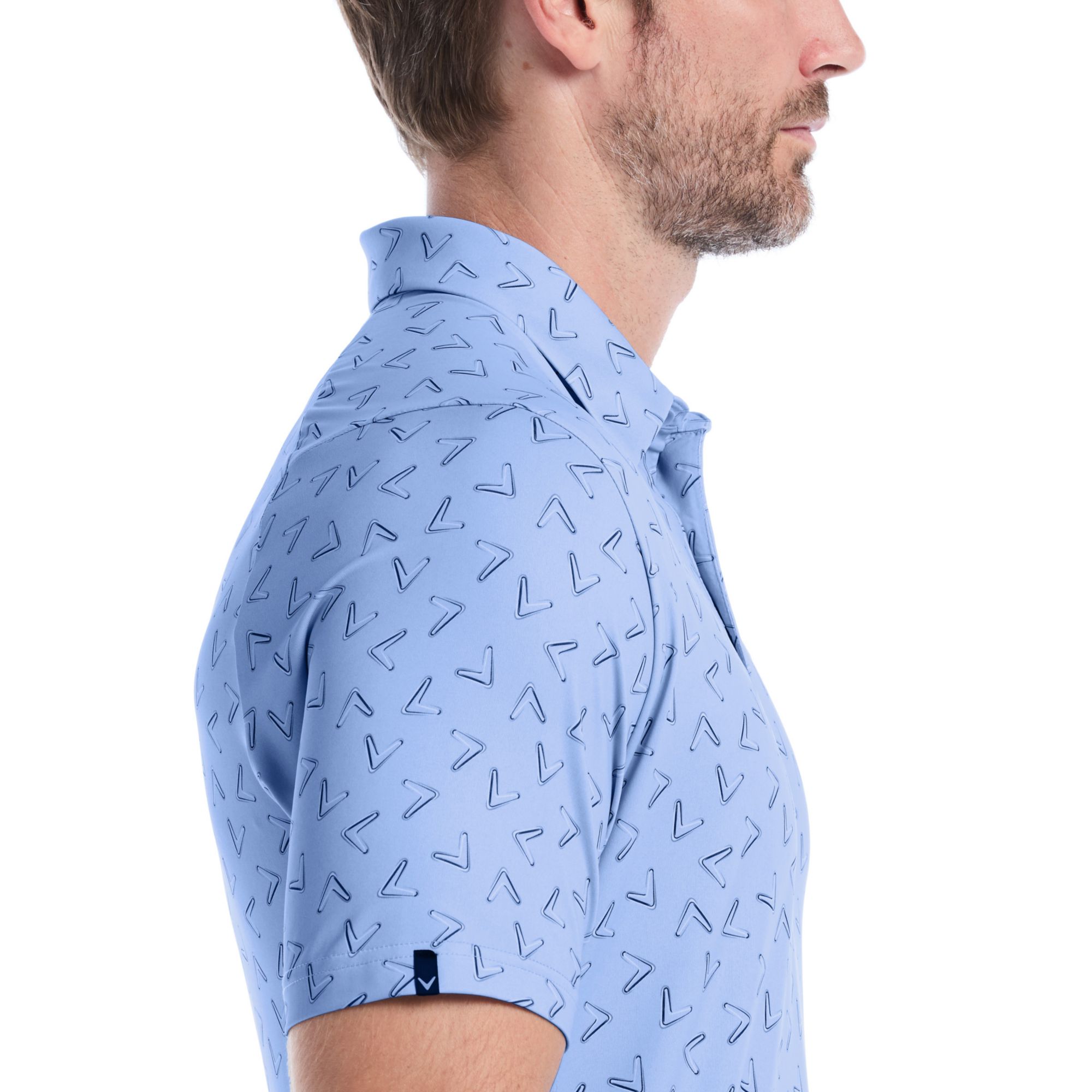 Callaway Men's  All-Over Chevron Printed Short Sleeve Golf Polo product image