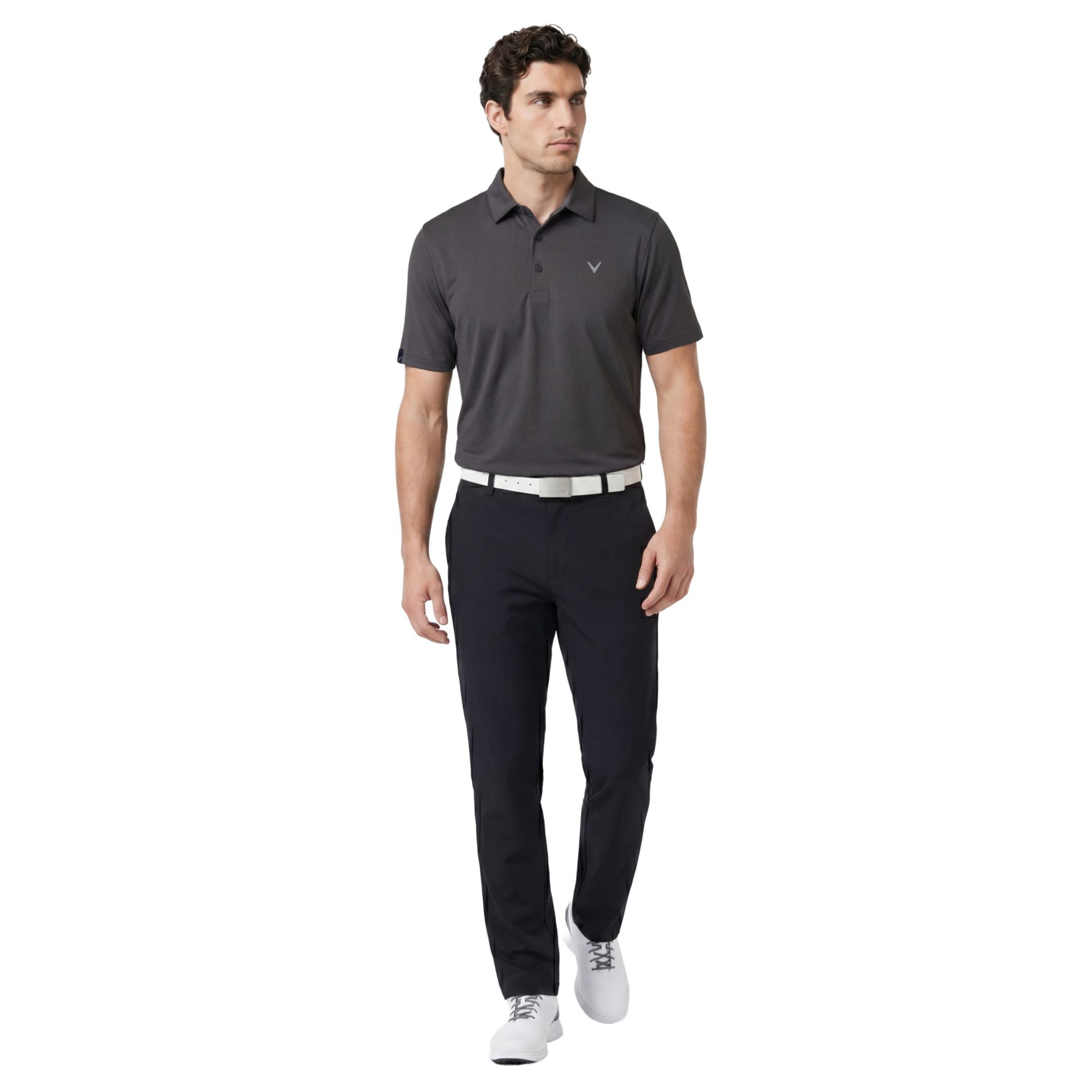 Callaway Men's Textured Swing Tech Solid Short Sleeve Golf Polo product image