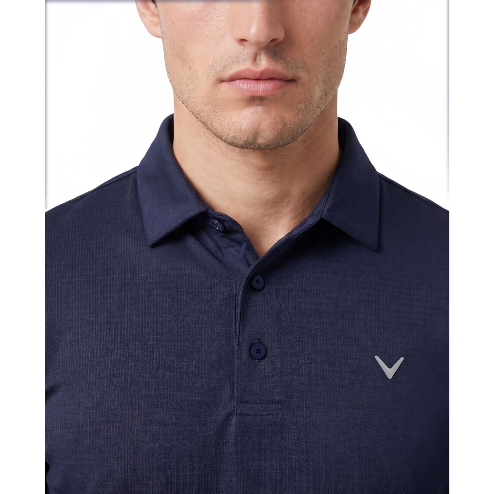 Callaway Men's Textured Swing Tech Solid Short Sleeve Golf Polo product image