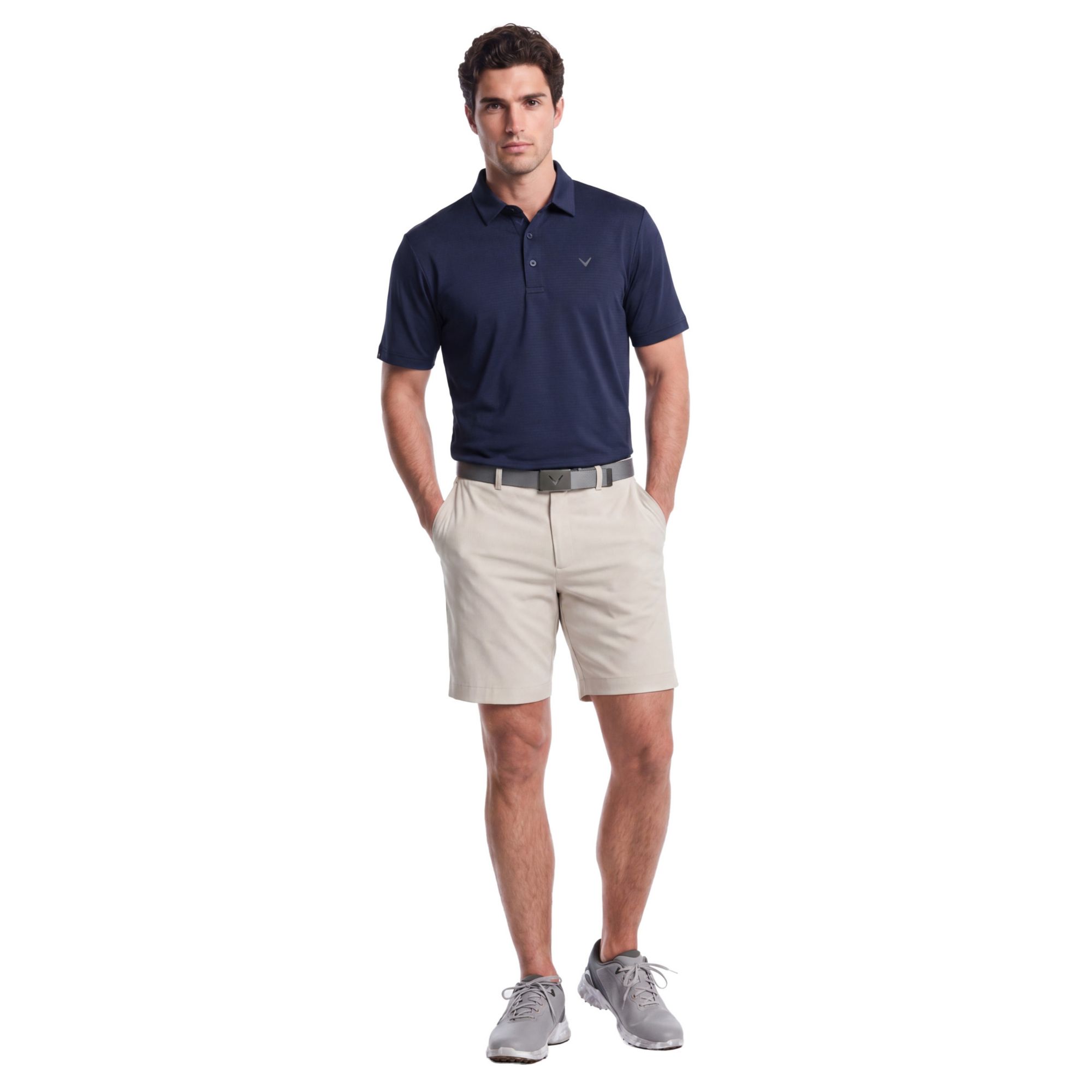 Callaway Men's Textured Swing Tech Solid Short Sleeve Golf Polo product image