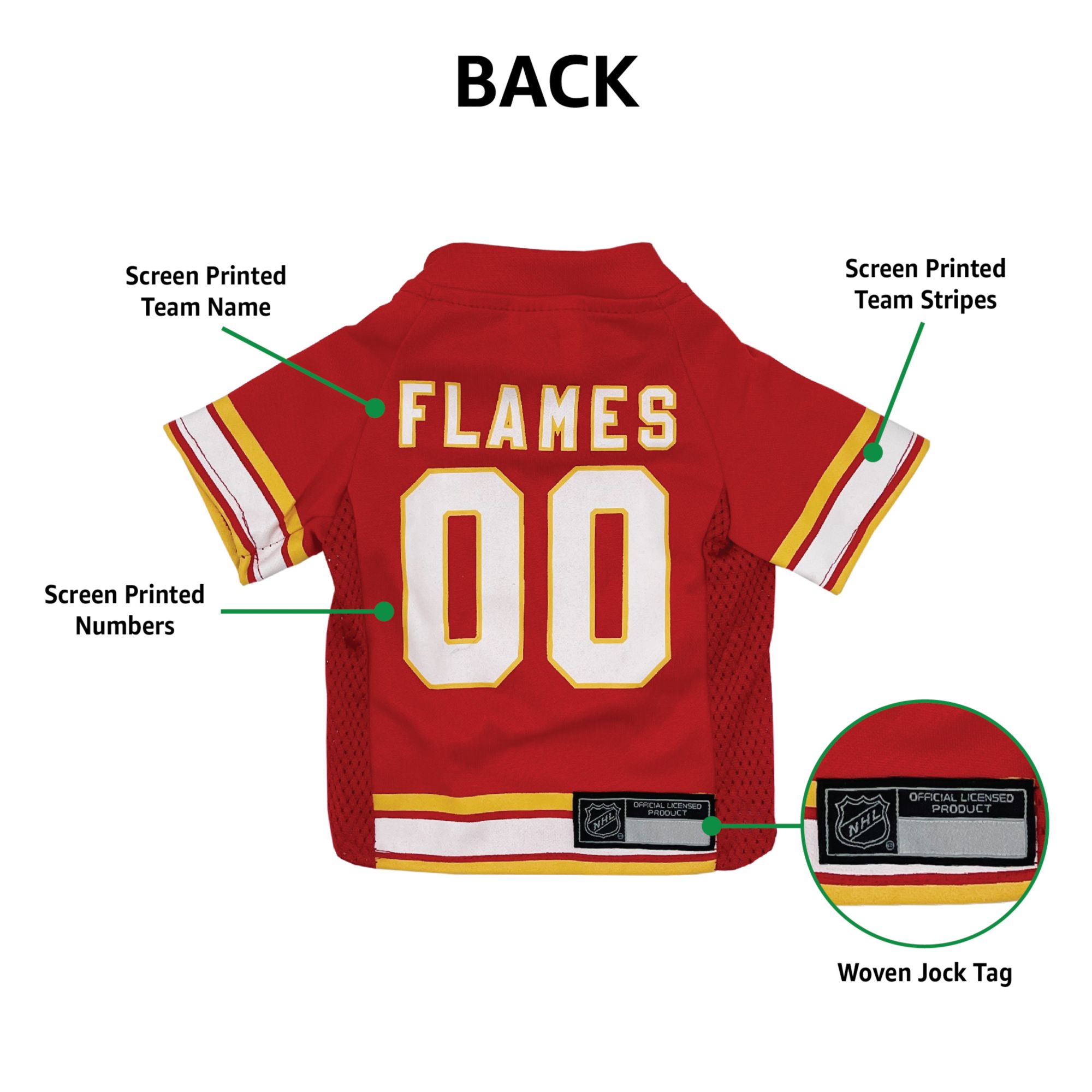 Pets First NHL Calgary Flames Pet Jersey product image