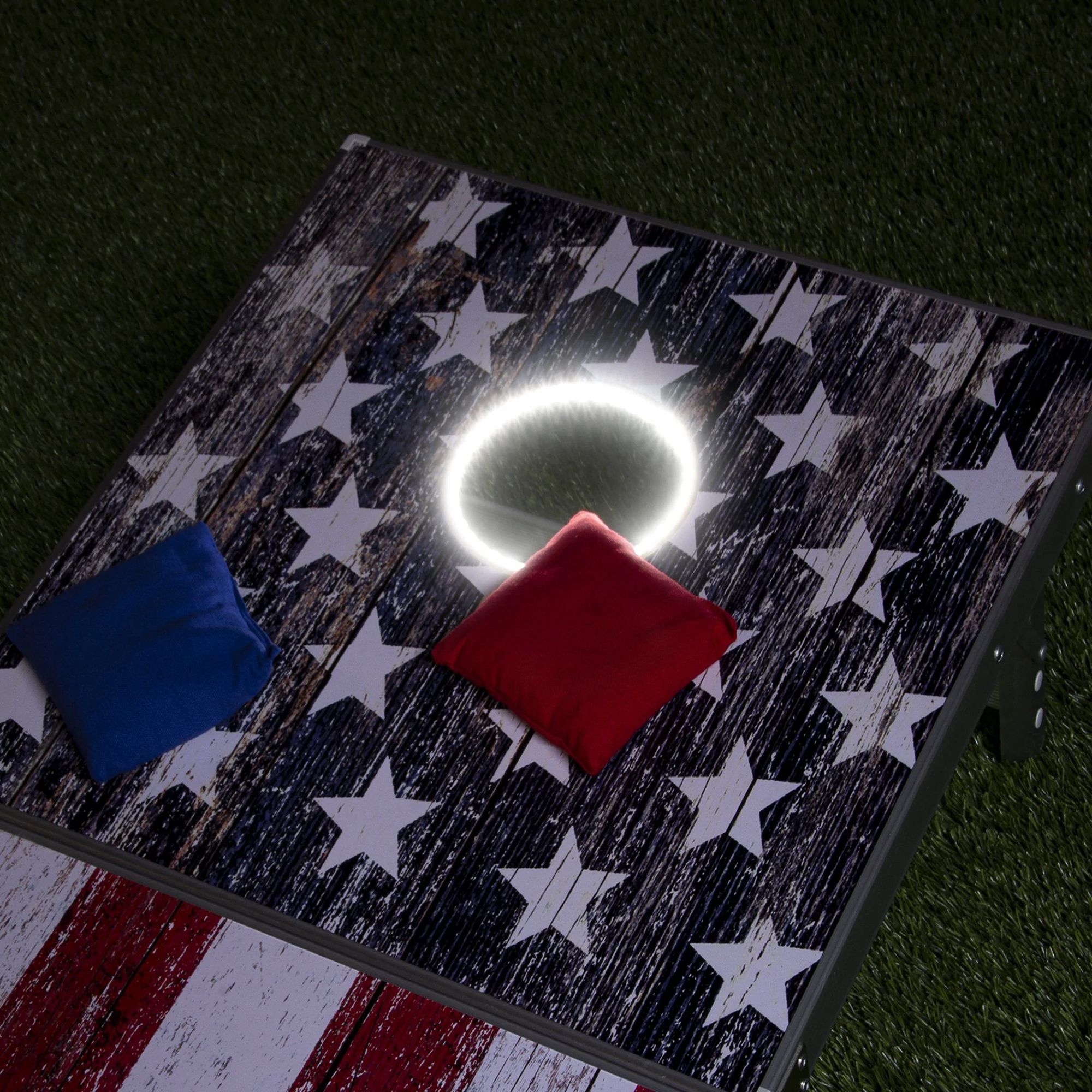 GoSports 4' x 2' LED Folding Cornhole Set product image