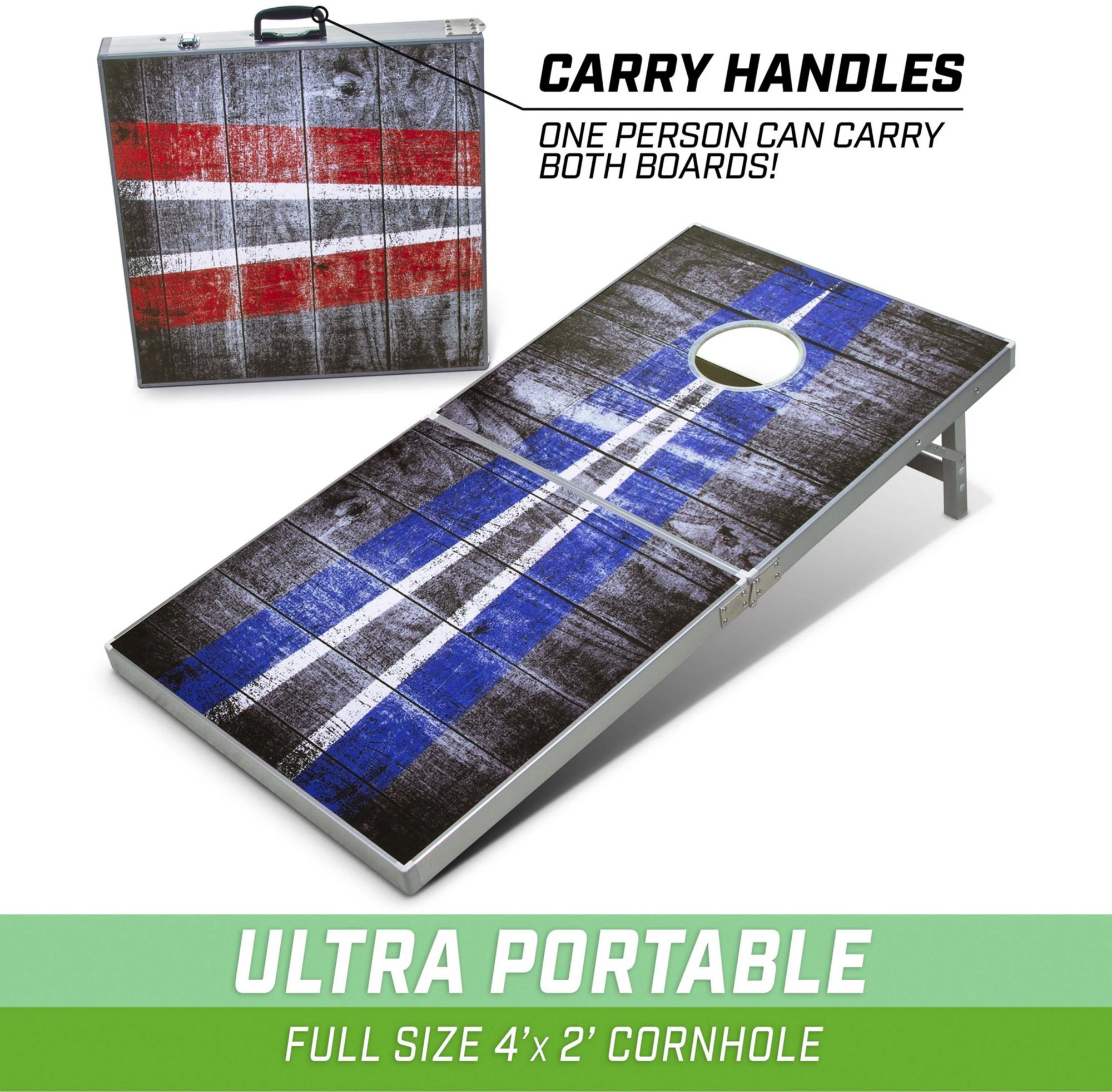 GoSports 4' x 2' LED Folding Cornhole Set product image
