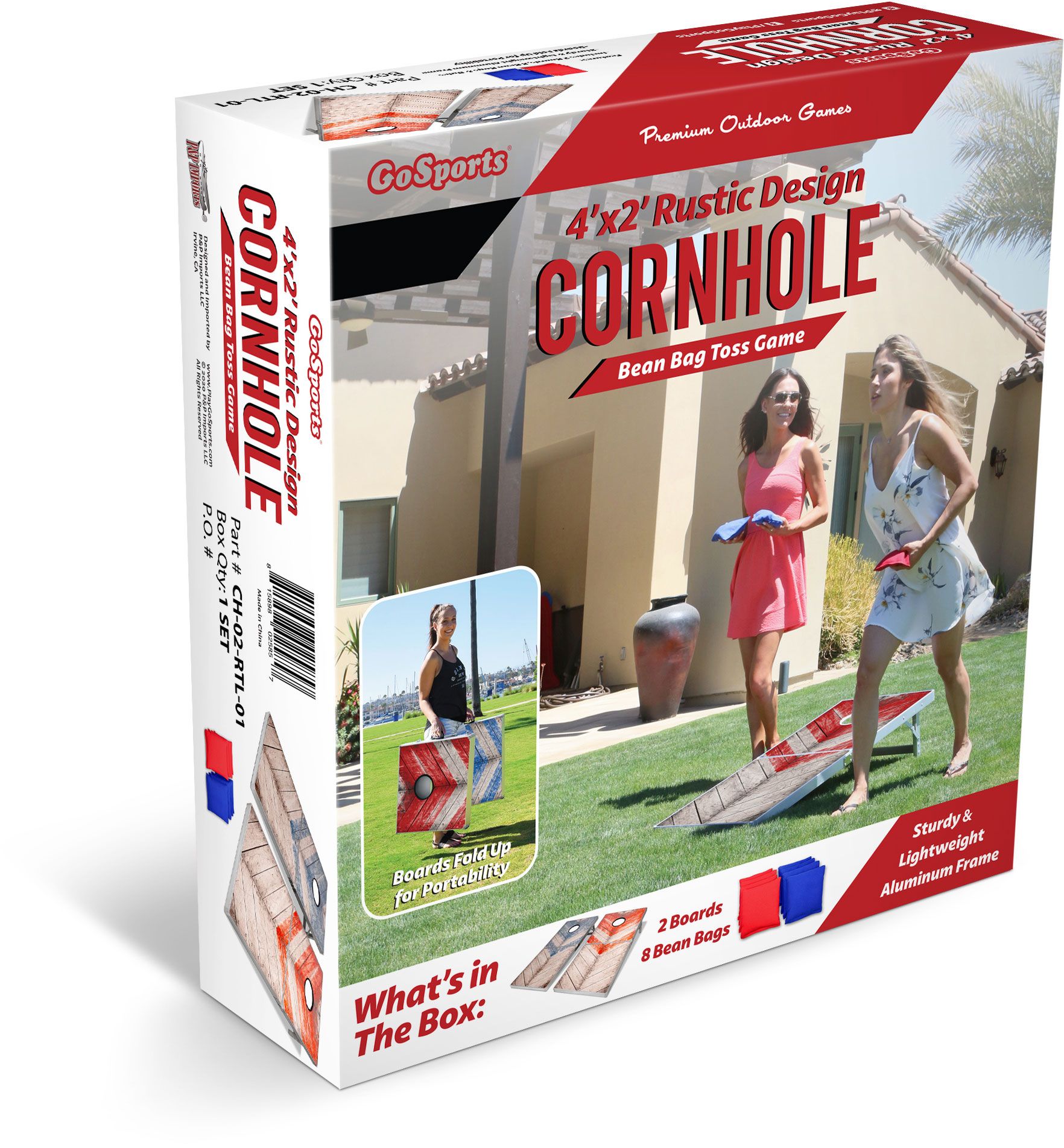 GoSports 2' x 4' Foldable Rustic Cornhole Set product image