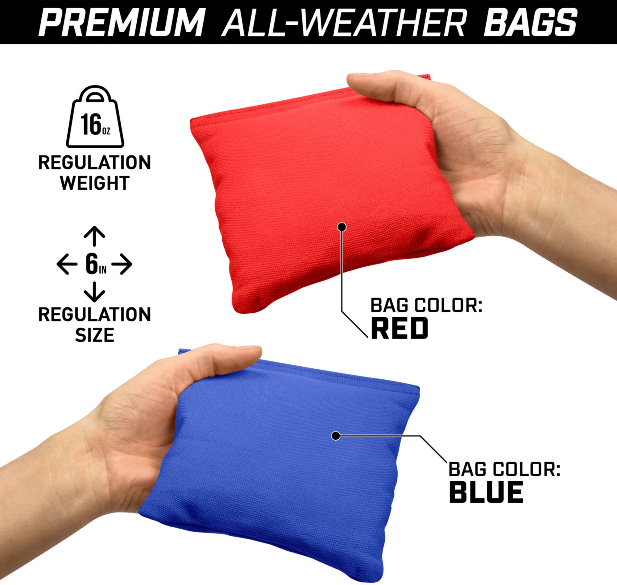 GoSports 4' x 2' Premium Wood Cornhole Set- Retro Beach product image