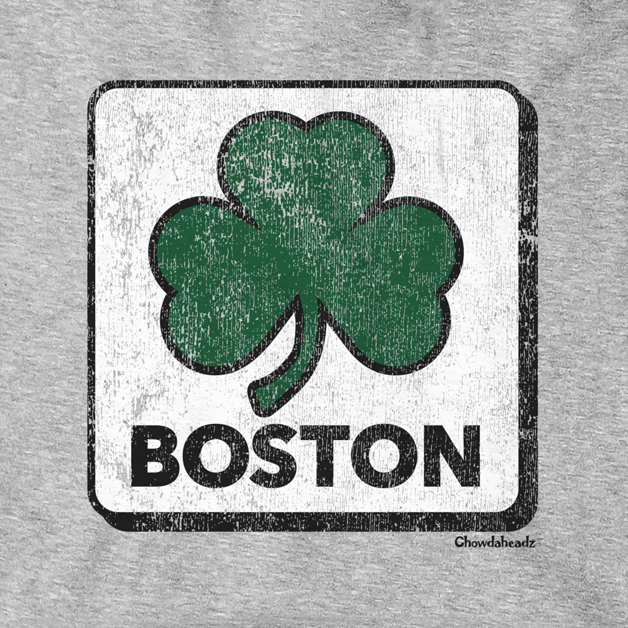 Chowdaheadz Adult Boston Grey Clover Pullover Hoodie product image