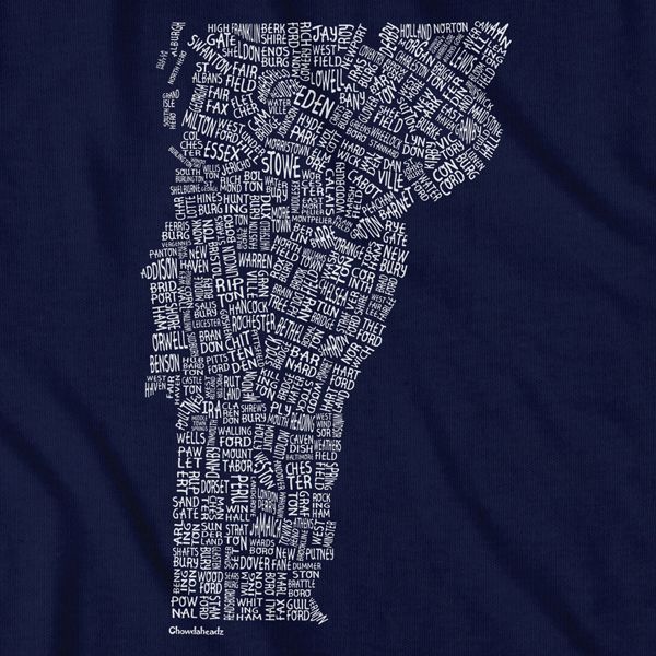 Chowdaheadz Women's Vermont Towns T-Shirt product image