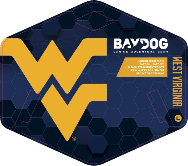 BAYDOG West Virginia Mountaineers Dog Harness
