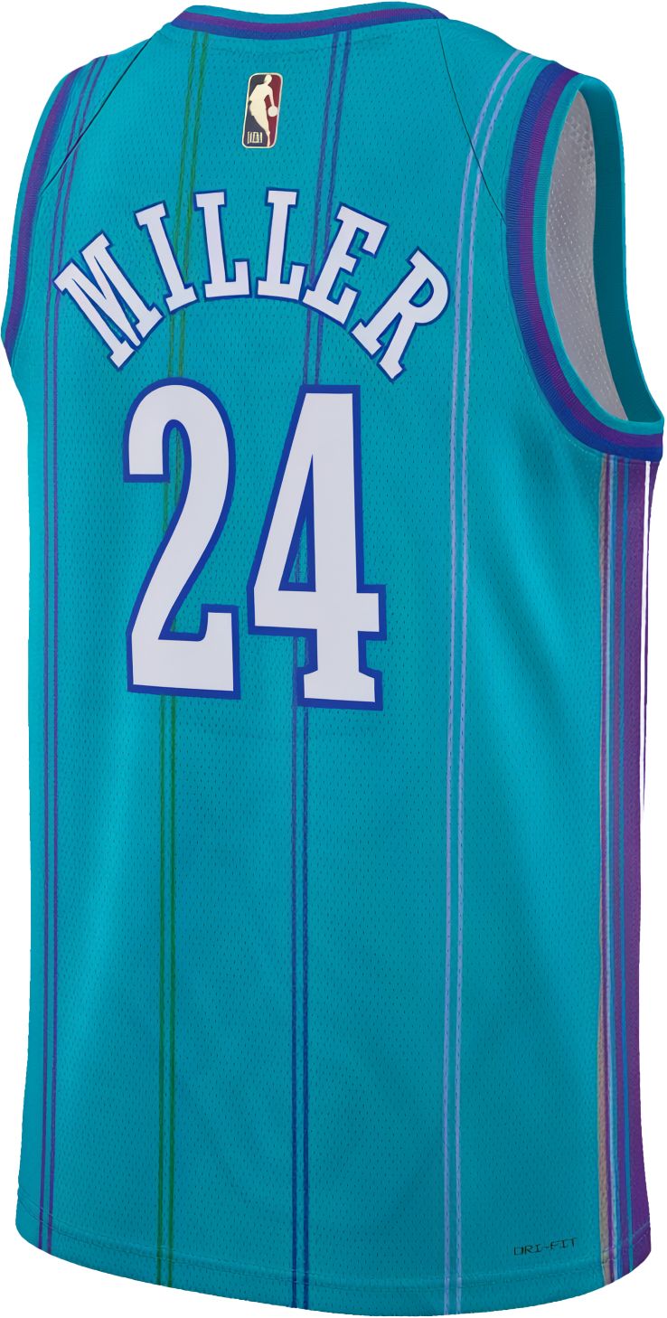 Jordan Adult Charlotte Hornets Brandon Miller #24 Hardwood Classics Swingman Jersey product image
