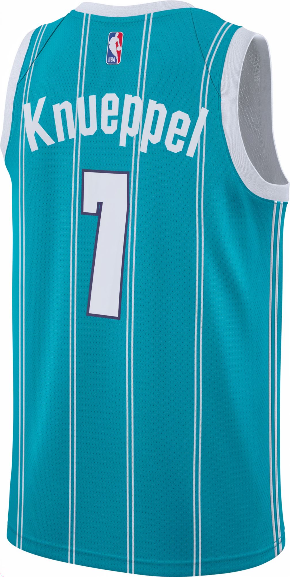 Jordan Youth Charlotte Hornets Kon Knueppel #7 Teal Icon Edition 2023-24 Replica Jersey product image
