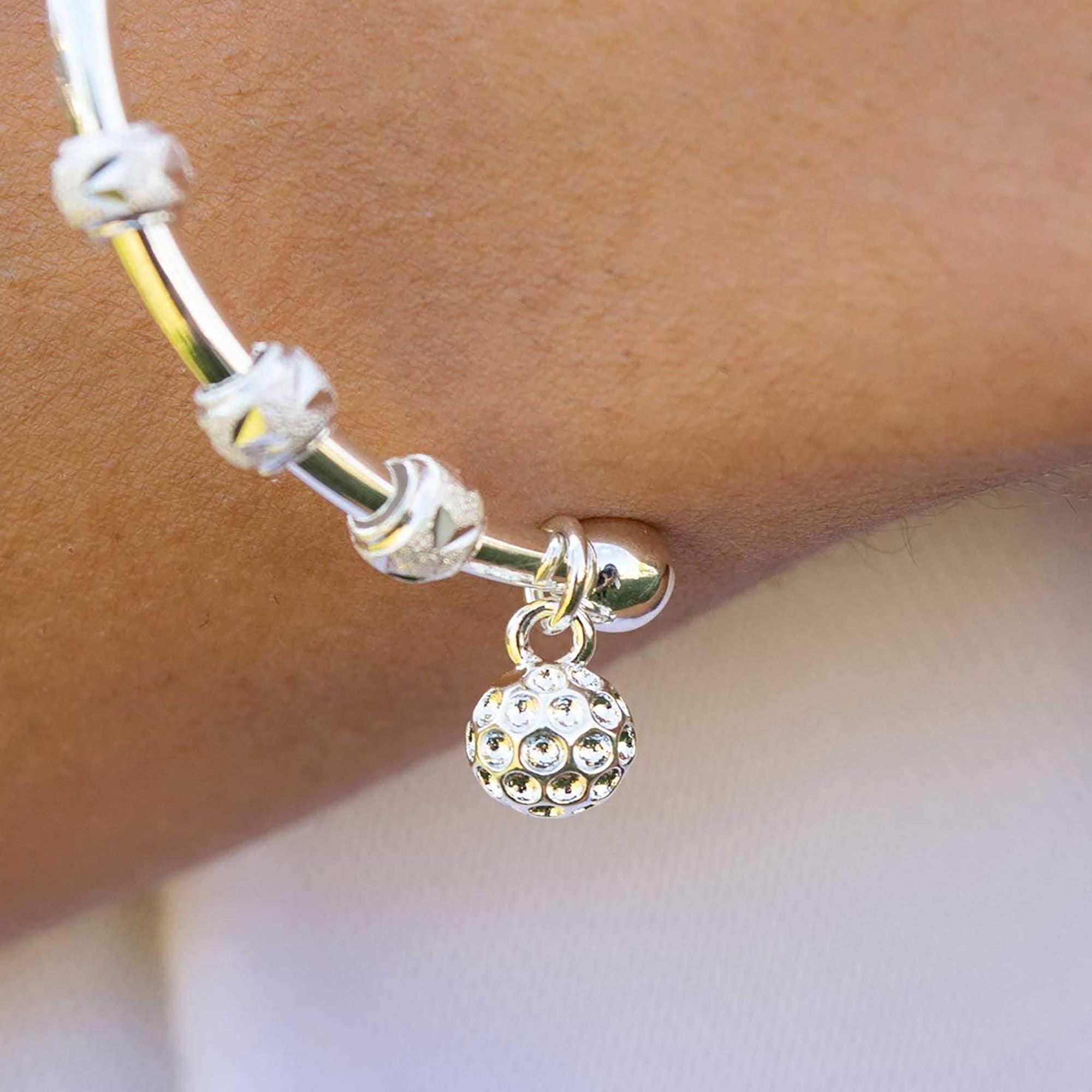 Chelsea Charles Golf Goddess Stroke Counter Bracelet with Golf Ball Charm