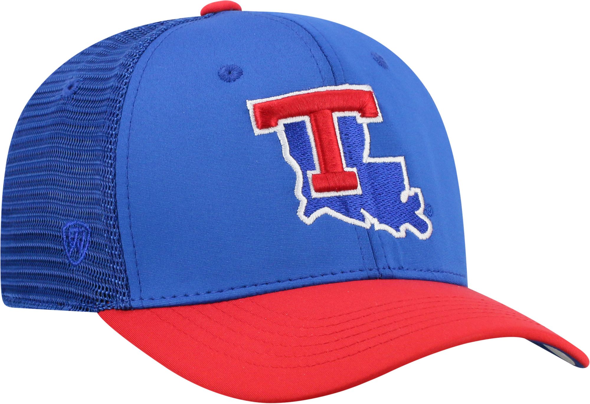 Top of the World Men's Louisiana Tech Bulldogs Blue Chatter 1Fit Fitted Hat product image