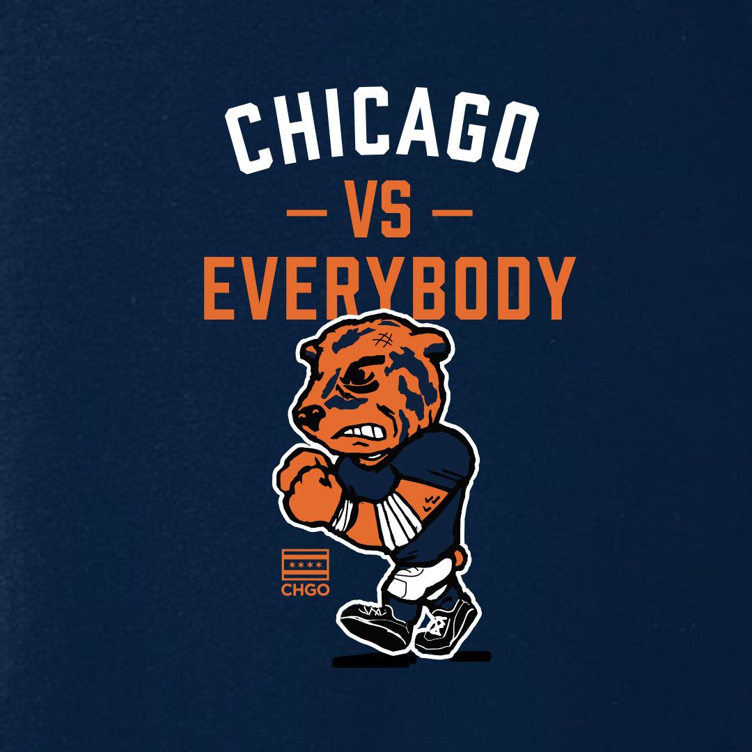 ALLCITY Adult Chicago Navy "Chi vs. Everybody" Short Sleeve T-Shirt product image