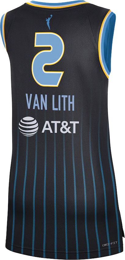 Nike Adult Chicago Sky Hailey Van Lith #2 Black Replica Explorer Jersey product image