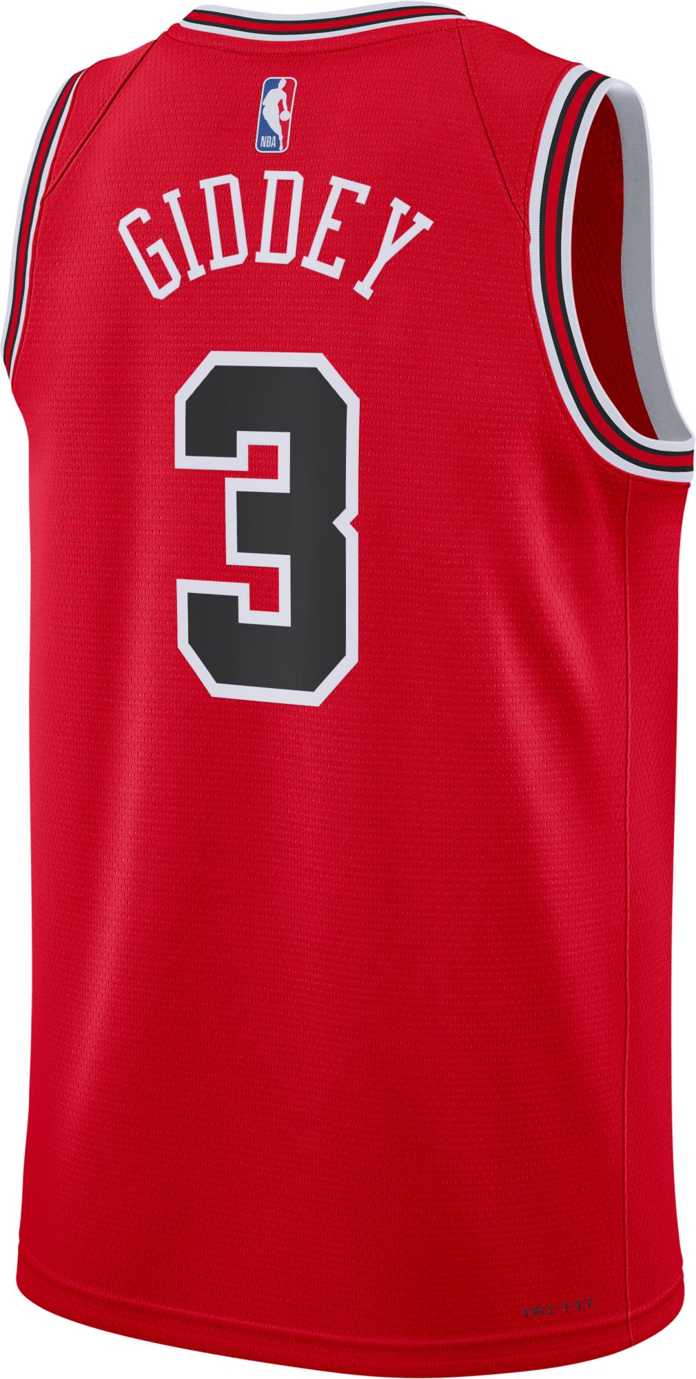 Nike Youth Chicago Bulls Josh Giddey #3 Red Swingman Icon Jersey product image