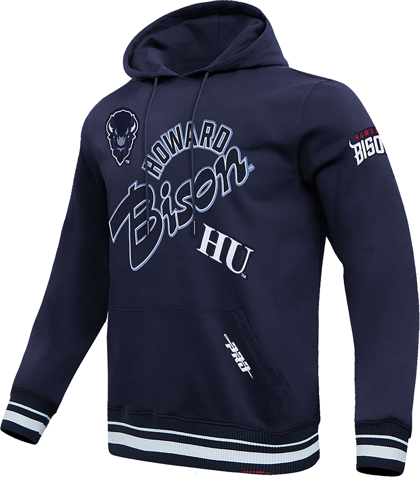 Pro Standard Men's Howard Bison Navy Homecoming Fleece Pullover Hoodie product image