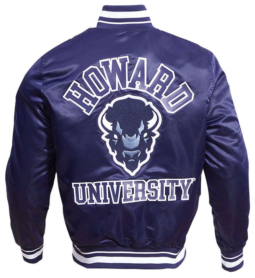 Pro Standard Men's Howard Bison Navy Classic Satin Jacket product image