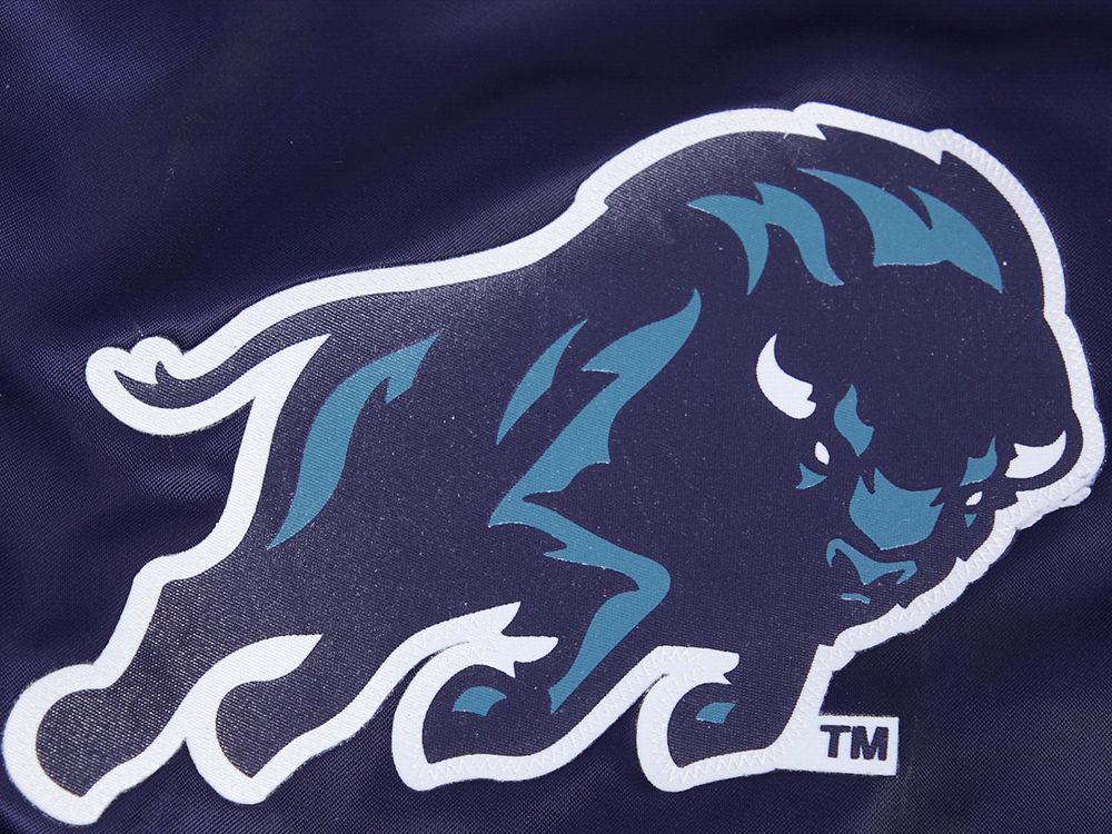 Pro Standard Men's Howard Bison Navy Classic Satin Jacket product image