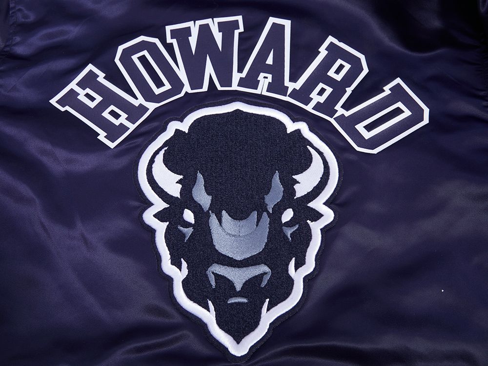 Pro Standard Men's Howard Bison Navy Classic Satin Jacket product image