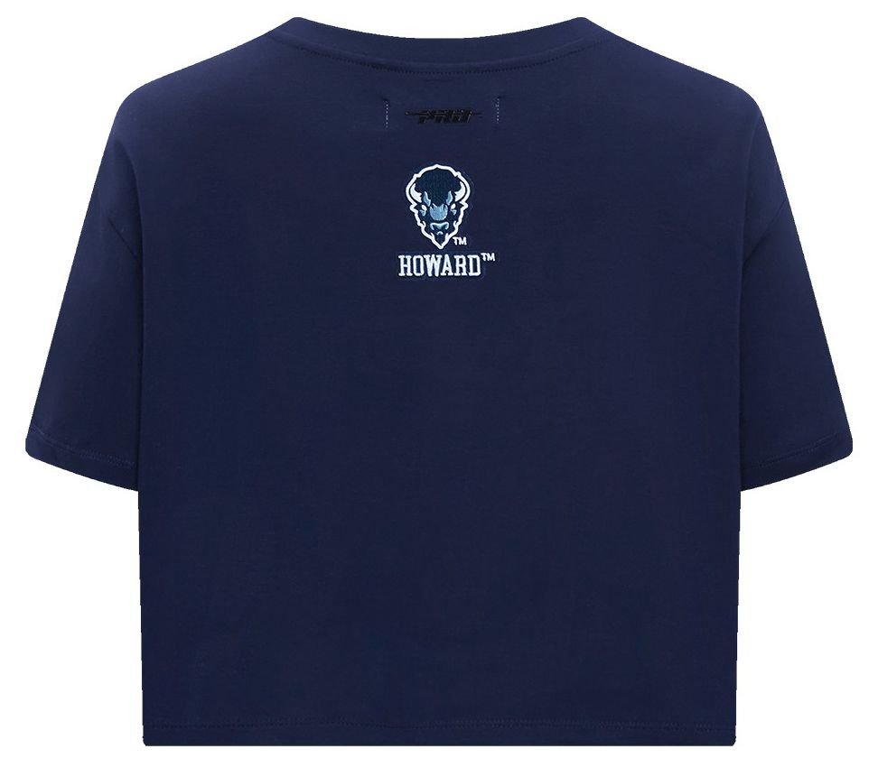 Pro Standard Women's Howard Bison Navy Classic Boxy Crop T-Shirt product image
