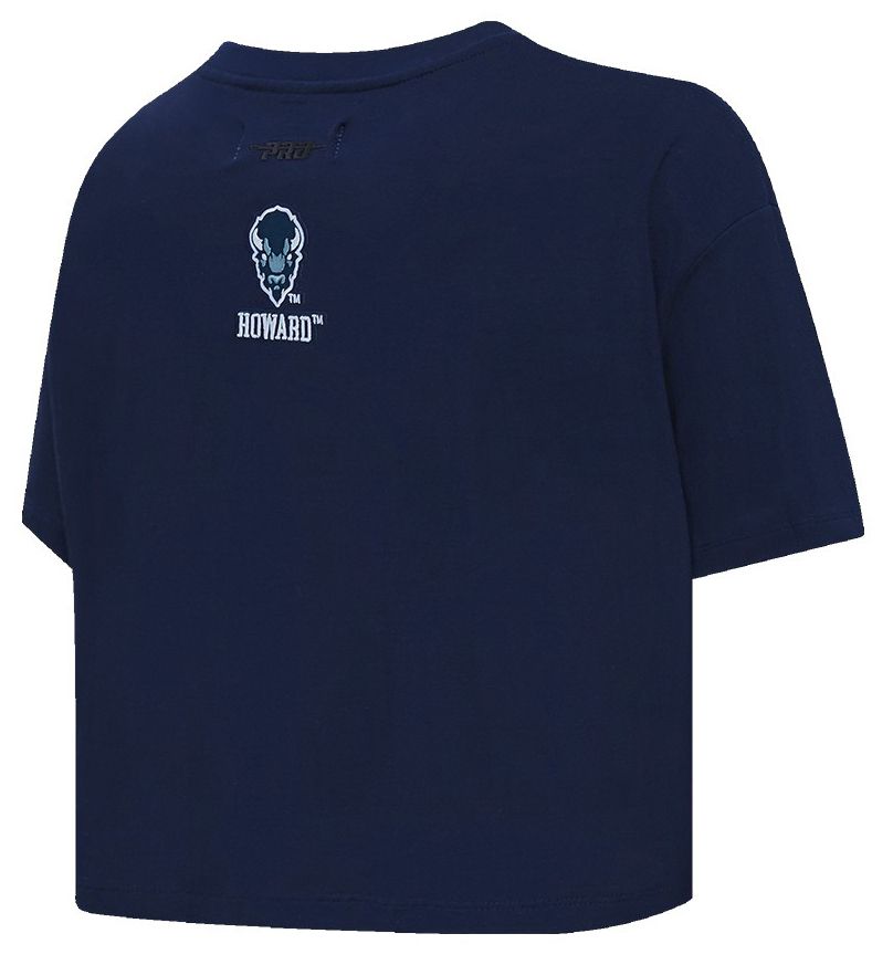 Pro Standard Women's Howard Bison Navy Classic Boxy Crop T-Shirt product image