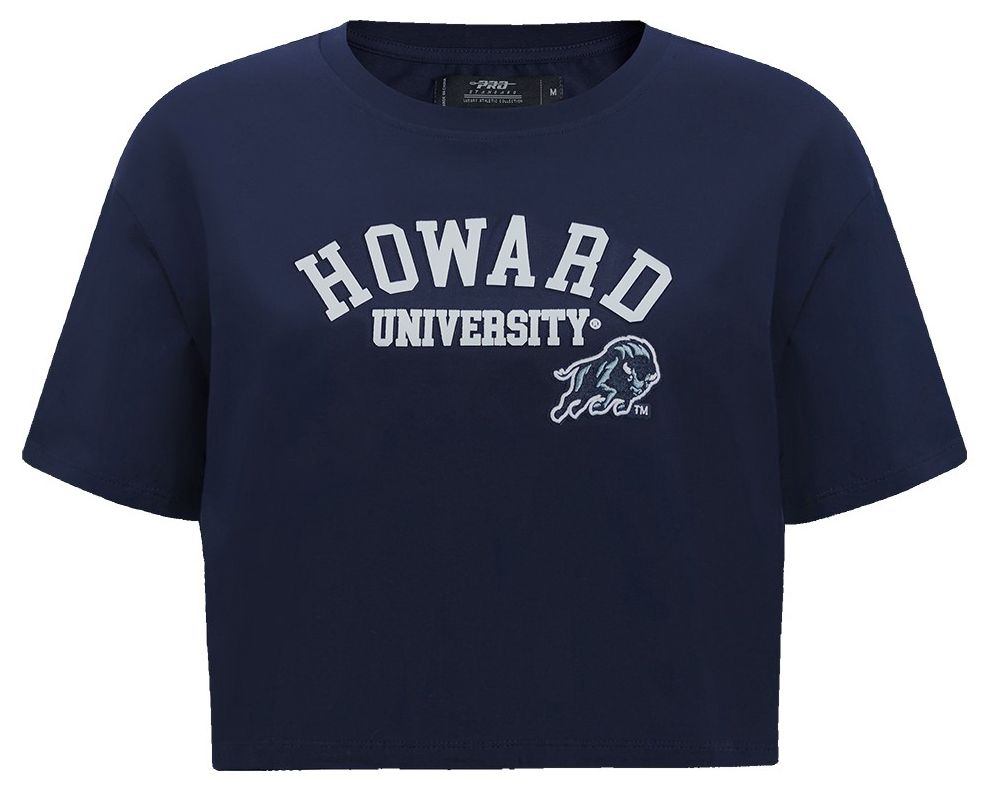 Pro Standard Women's Howard Bison Navy Classic Boxy Crop T-Shirt product image