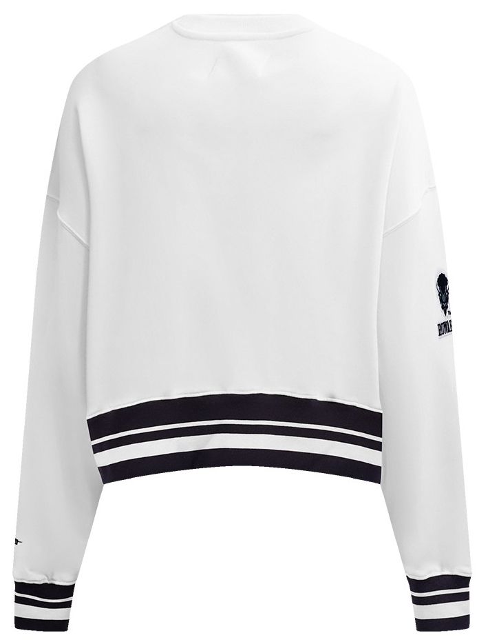 Pro Standard Women's Howard Bison White/Black Fleece Crewneck Sweatshirt product image