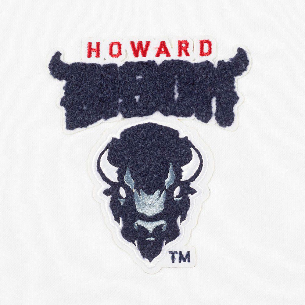 Pro Standard Women's Howard Bison White/Black Fleece Crewneck Sweatshirt product image