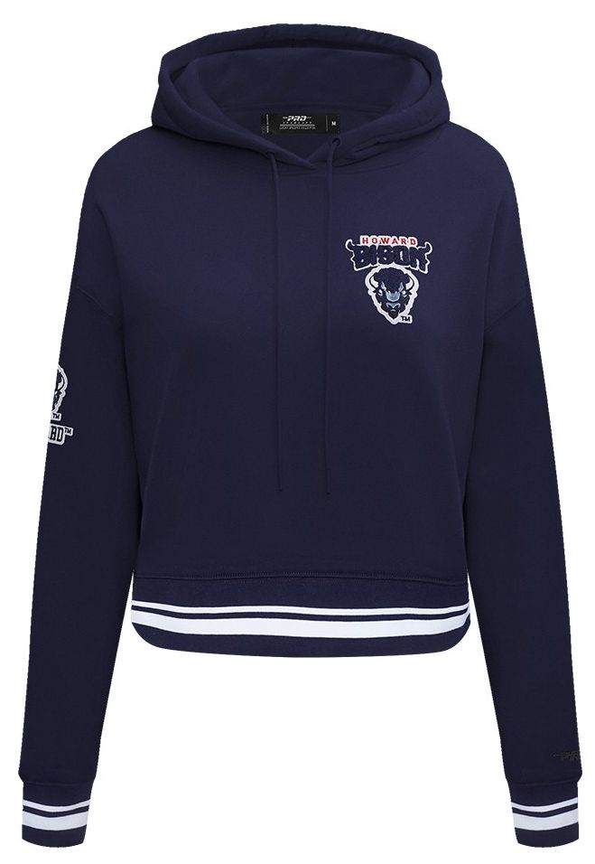 Pro Standard Women's Howard Bison Heather Grey Cropped Hoodie product image