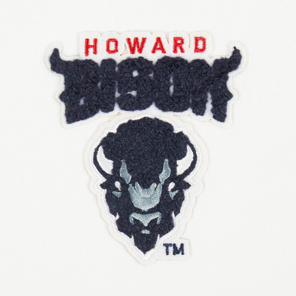Pro Standard Women's Howard Bison White/Black Cropped Hoodie product image