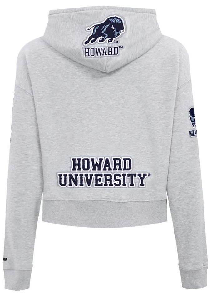 Pro Standard Women's Howard Bison Heather Grey Cropped Hoodie product image
