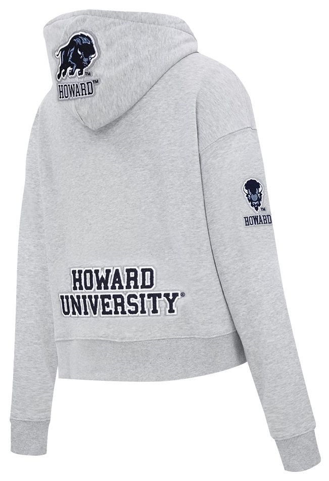 Pro Standard Women's Howard Bison Heather Grey Cropped Hoodie product image