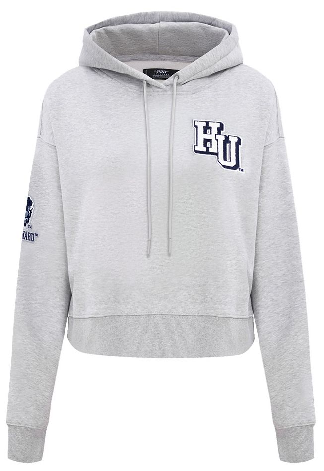 Pro Standard Women's Howard Bison Heather Grey Cropped Hoodie product image