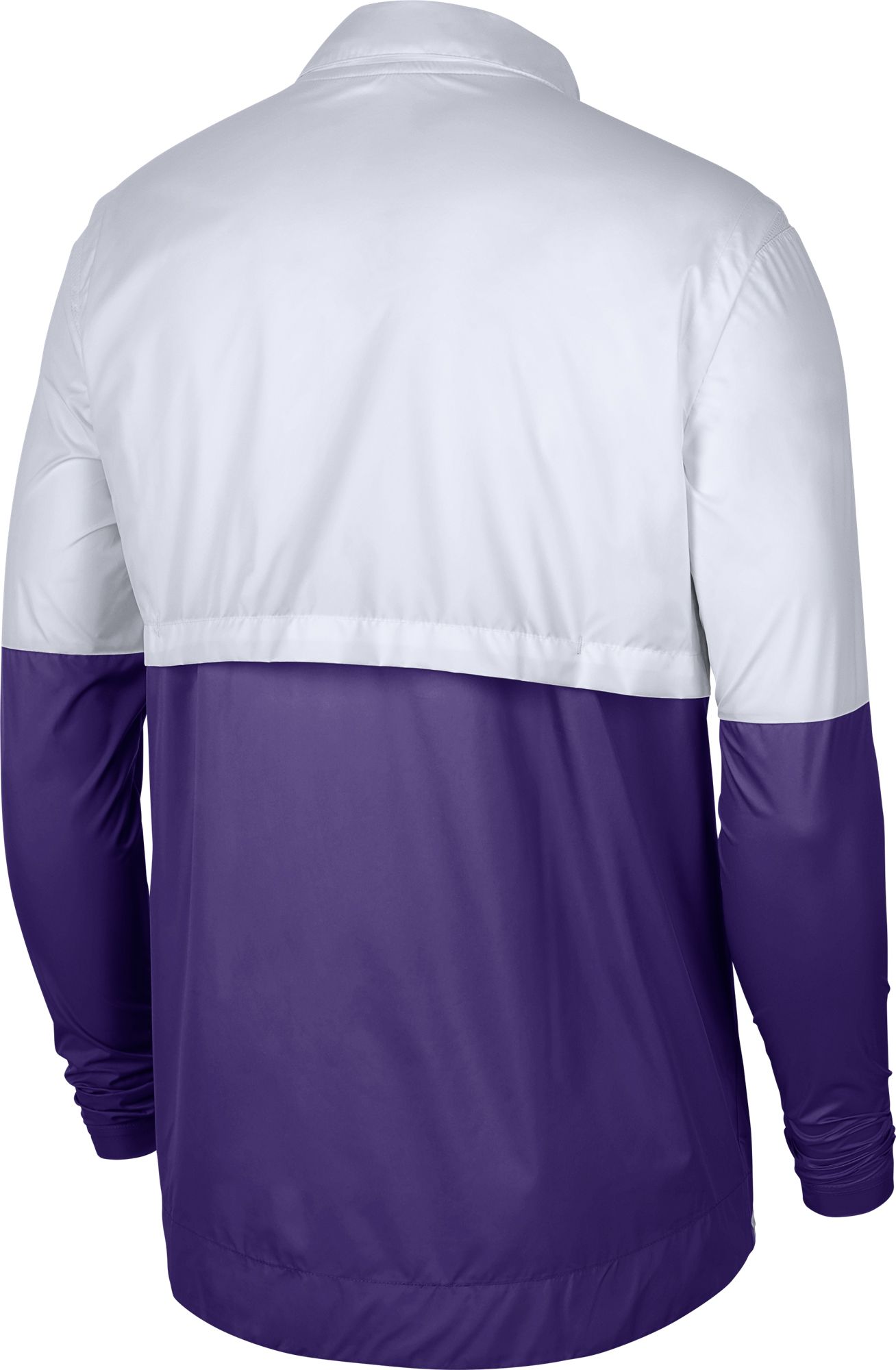 Nike Men's LSU Tigers White/Purple Lightweight Football Coach's Jacket product image