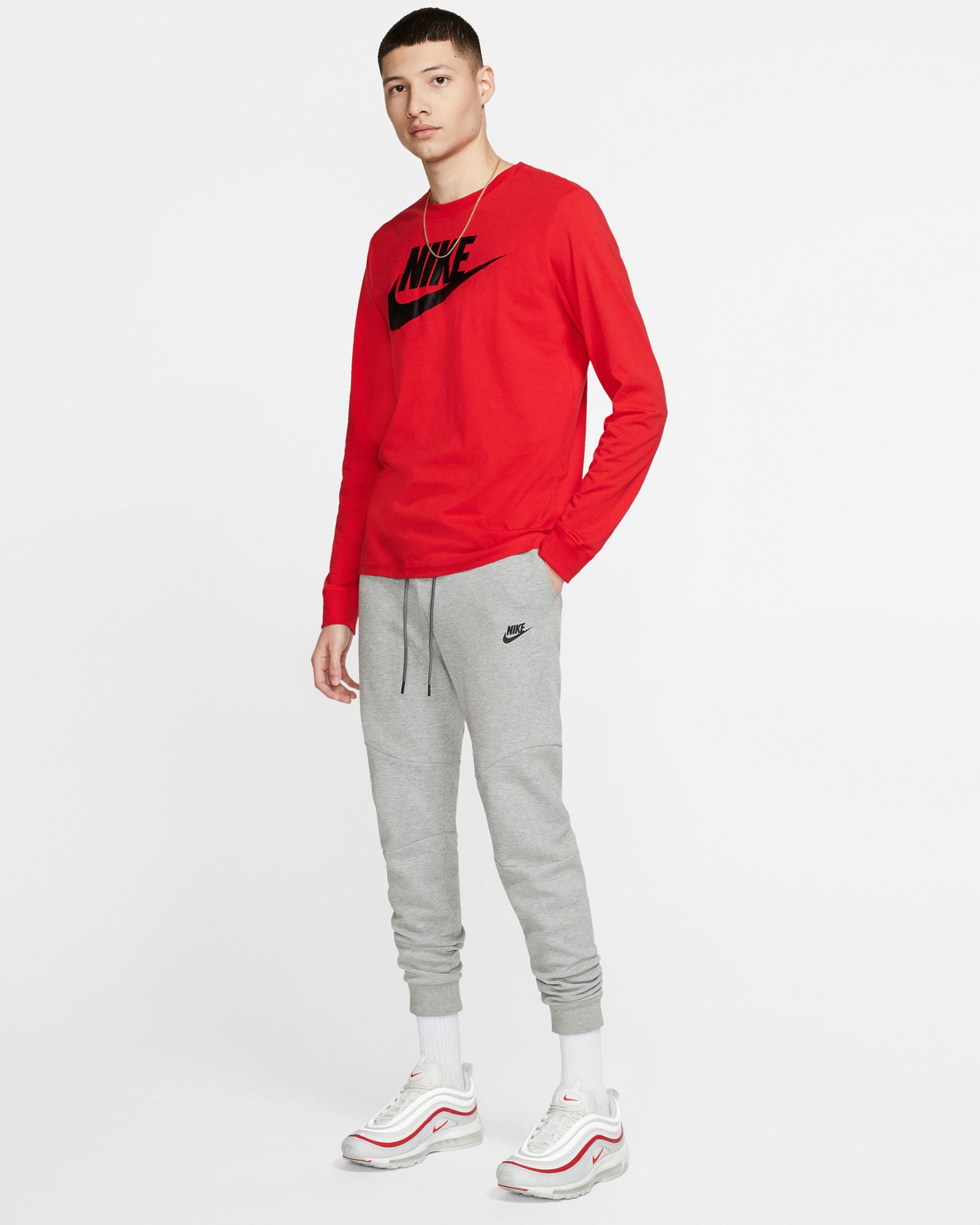 Nike Men's Sportswear Icon Futura Long Sleeve Shirt product image