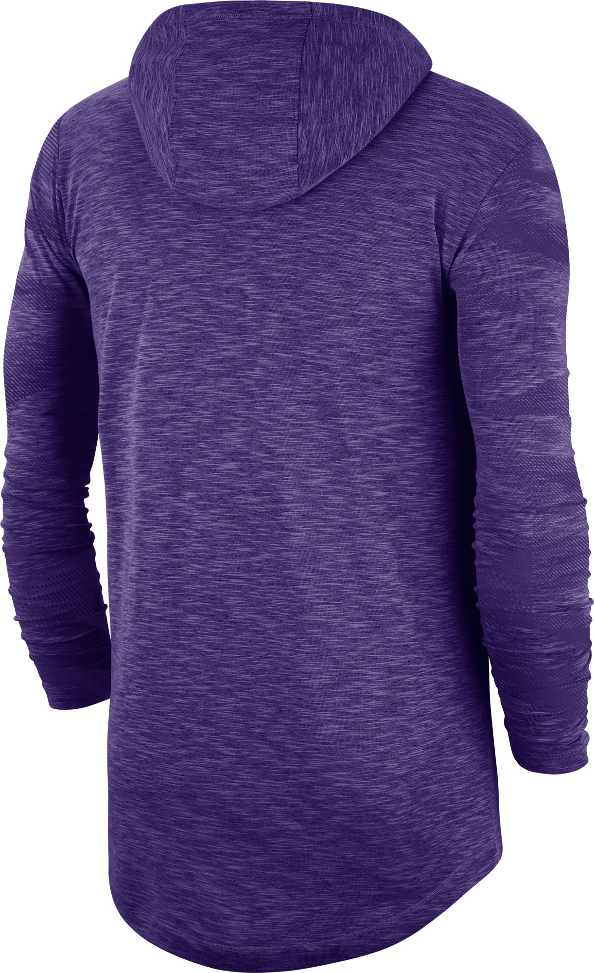 Nike Men's LSU Tigers Purple Dri-FIT Slub Long Sleeve Hooded T-Shirt product image