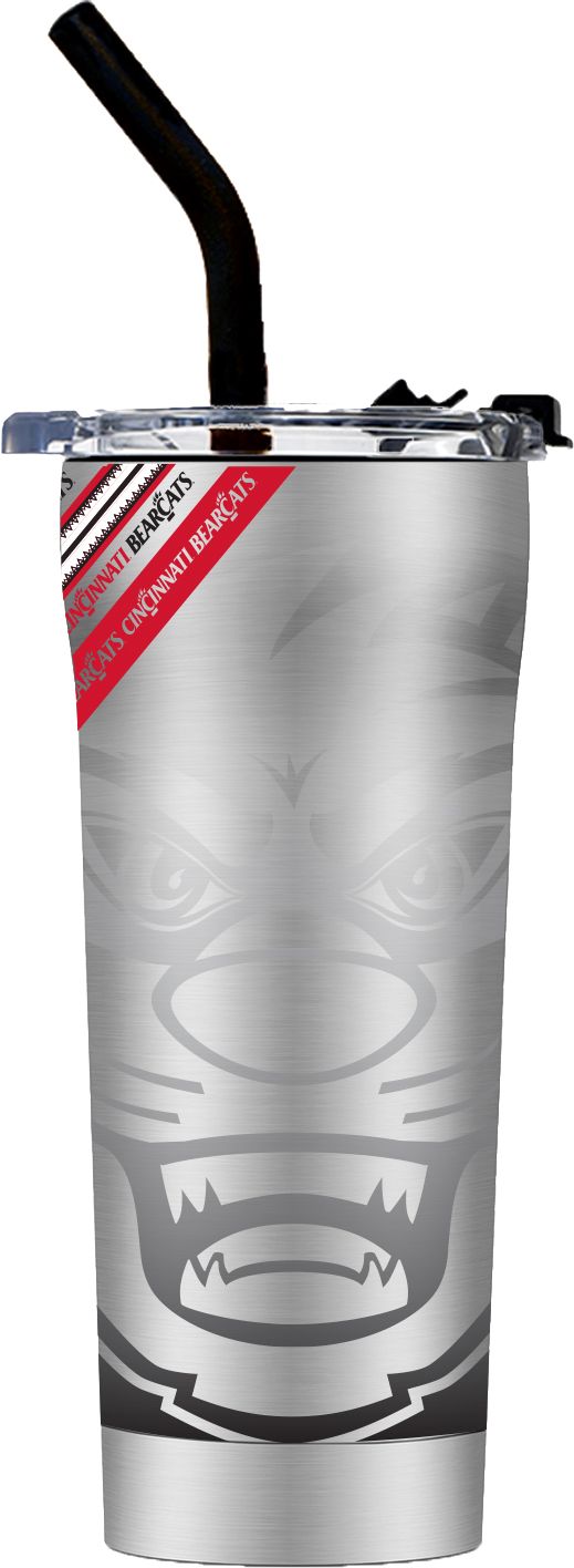 Gametime SideKicks Cincinnati Bearcats 20 oz. Striped White Stainless Steel Tumbler product image