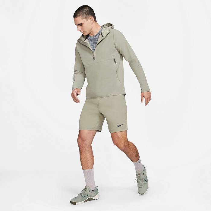 Nike Pro Dri-FIT Flex Vent Max Mens Small Tall ST 9" Training Shorts  Gray DM5950