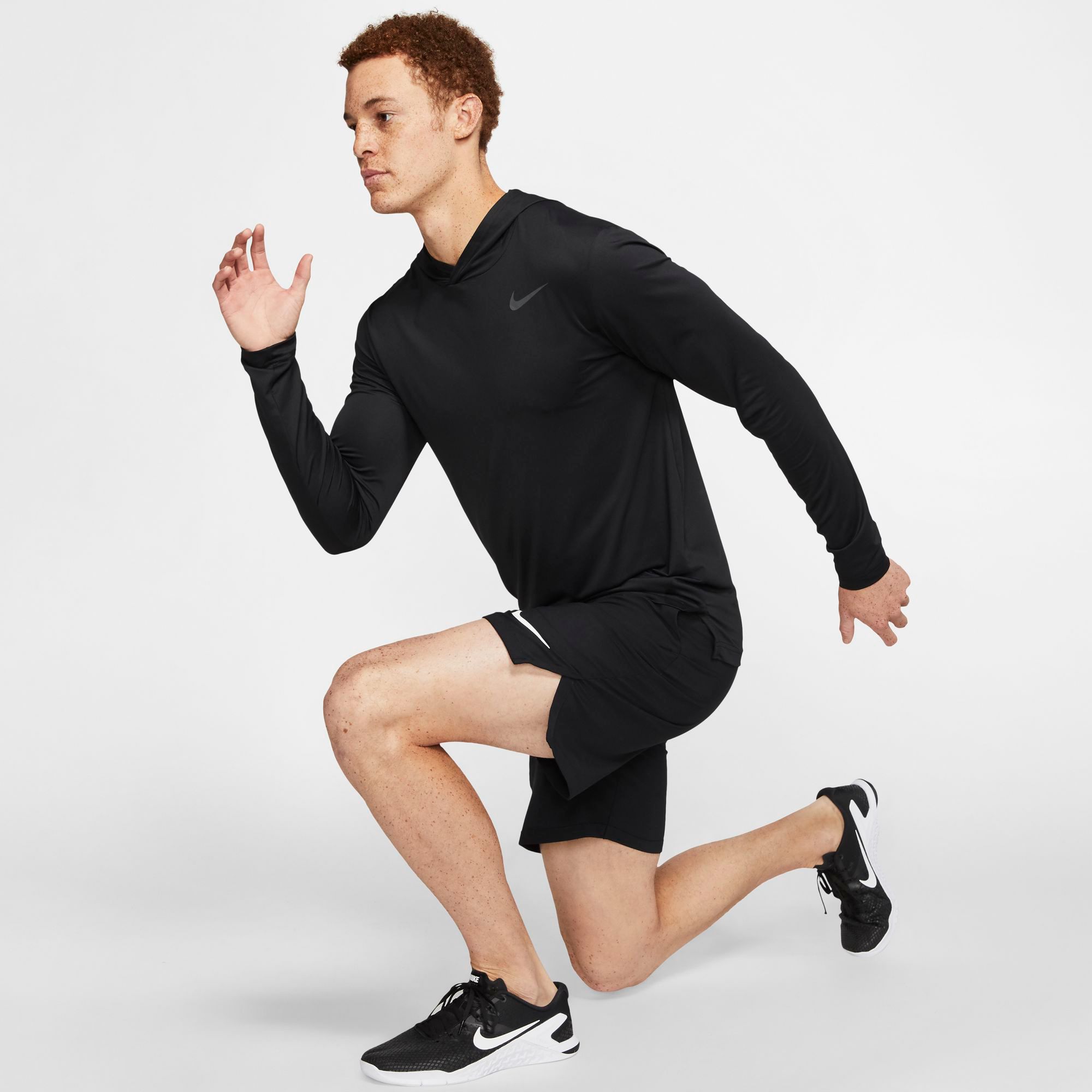 nike hyper dry long sleeve hooded top