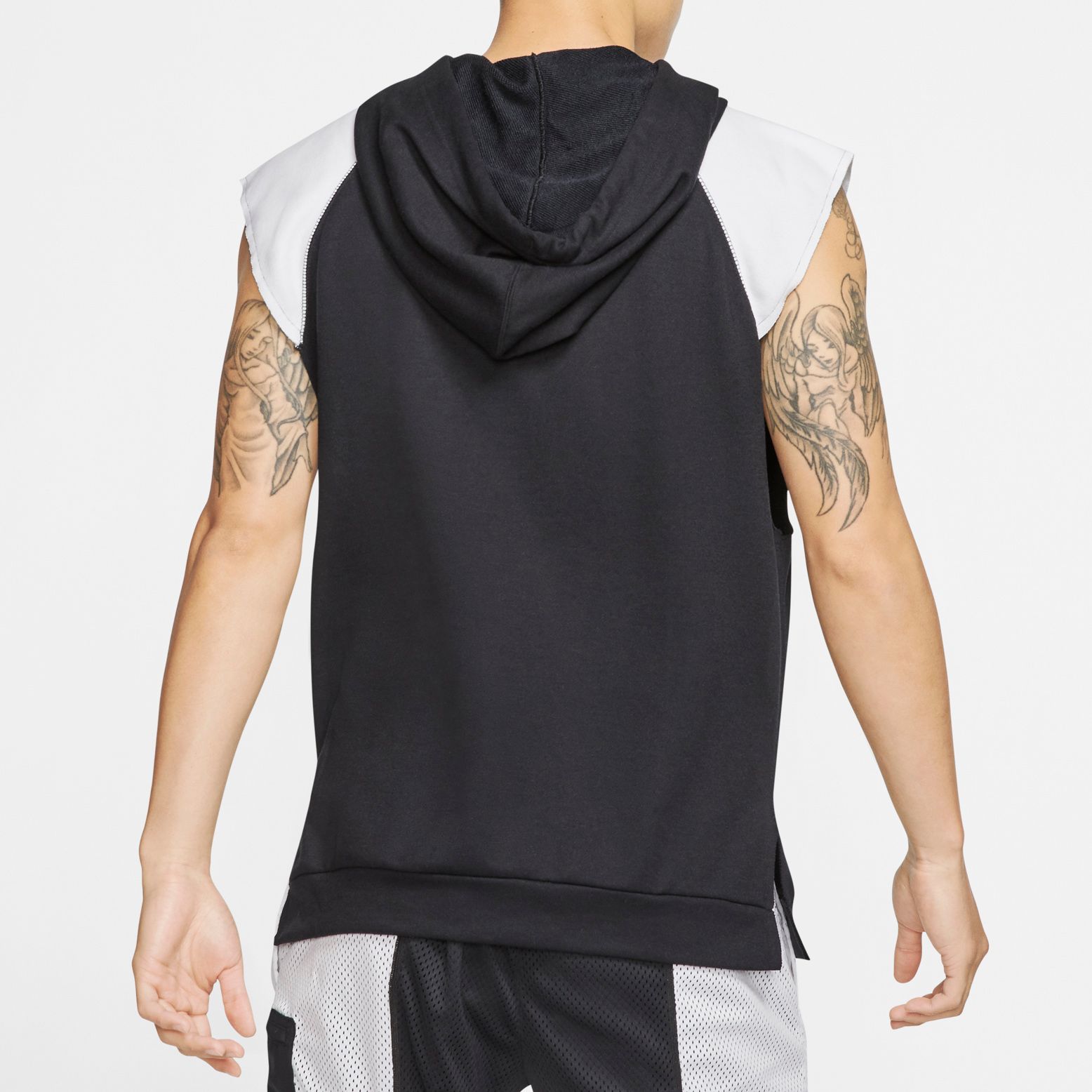 black nike sleeveless hoodie