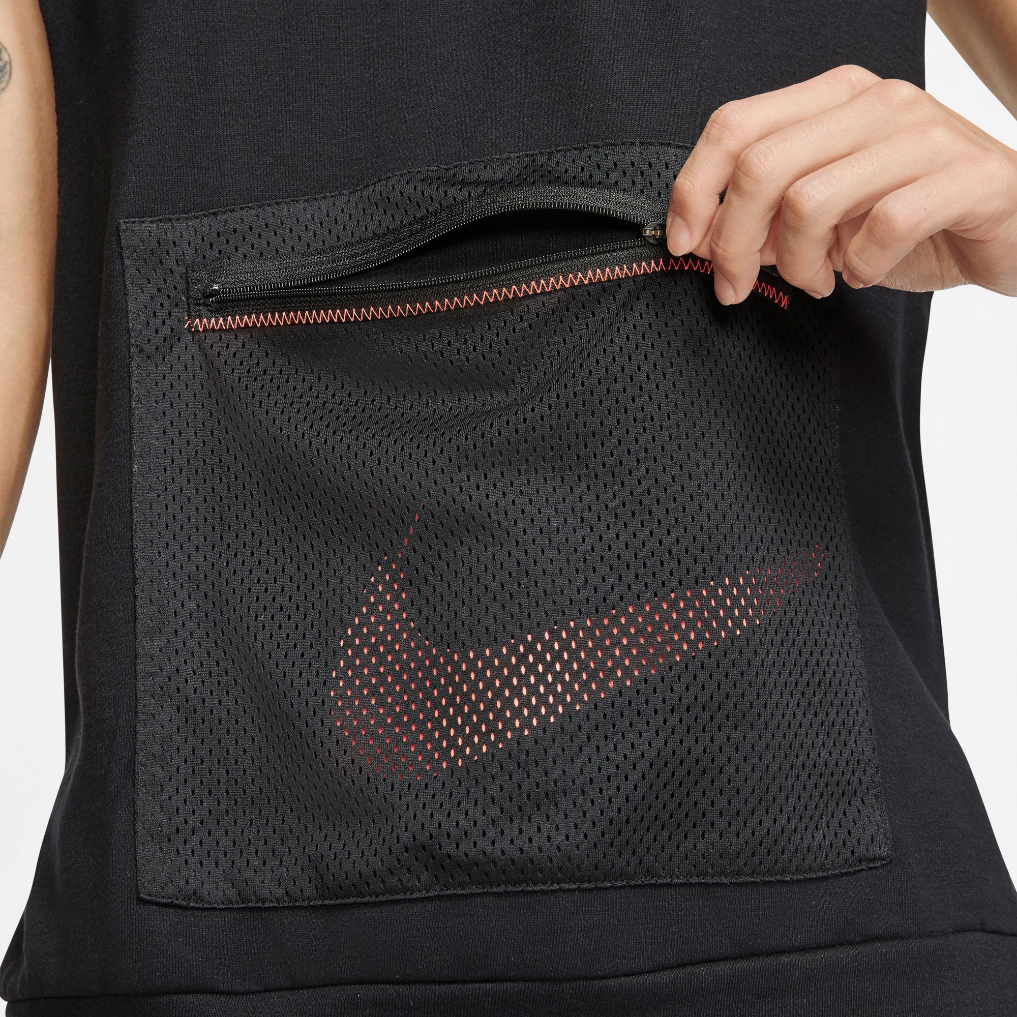 nike training hyper dry sleeveless hoodie