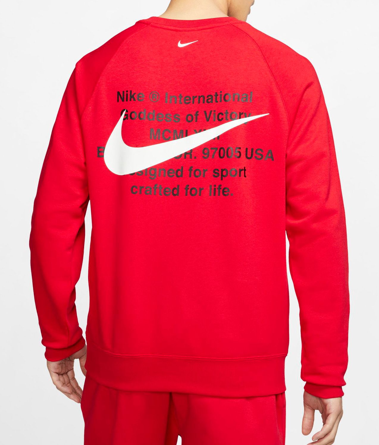 double nike swoosh hoodie