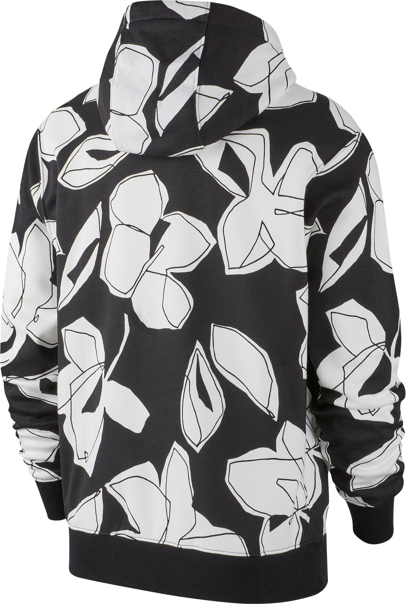nike men's sportswear club floral full zip hoodie