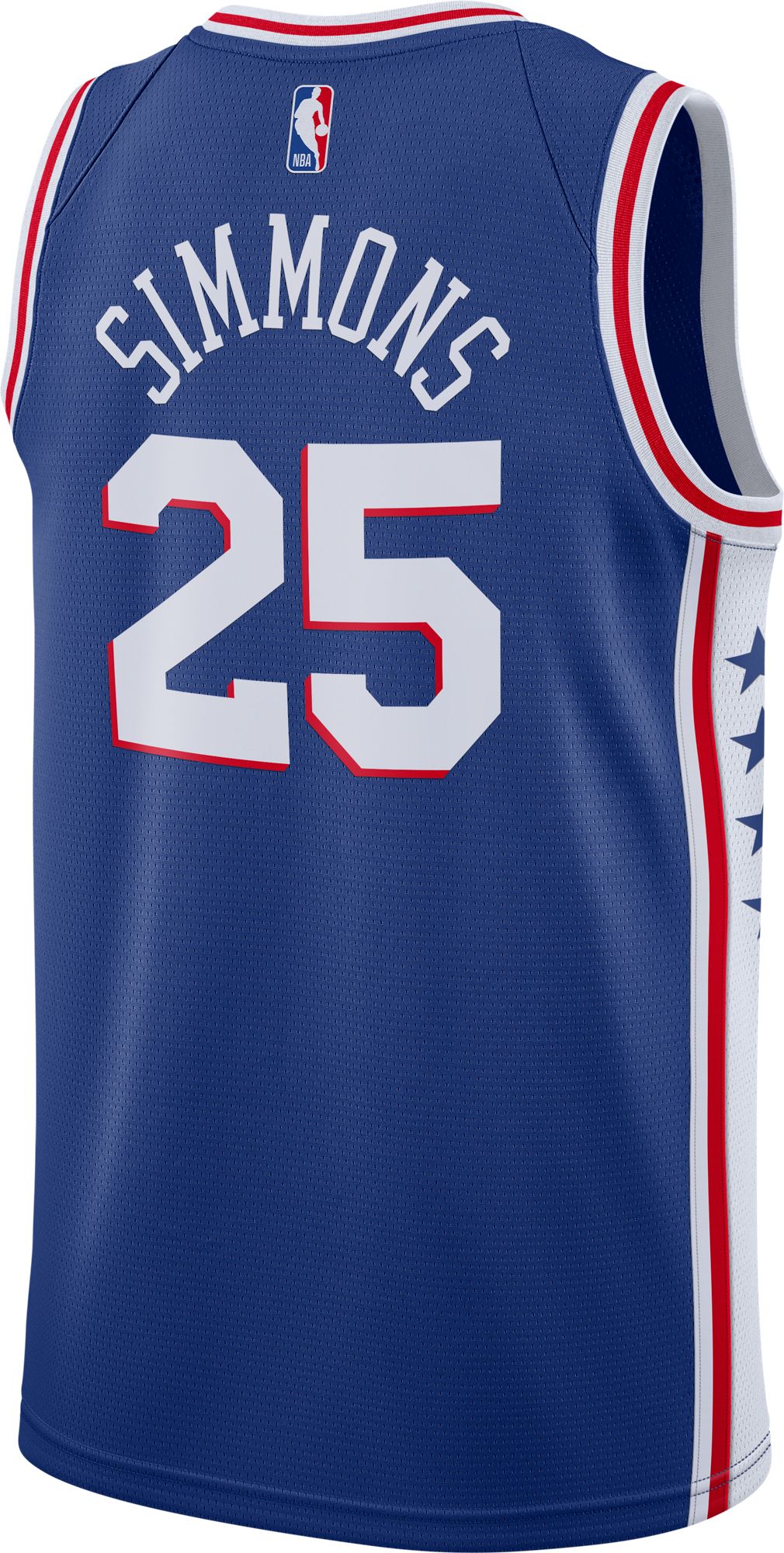 Nike Men's Philadelphia 76ers Ben Simmons #25 Royal Dri-FIT Swingman Jersey product image