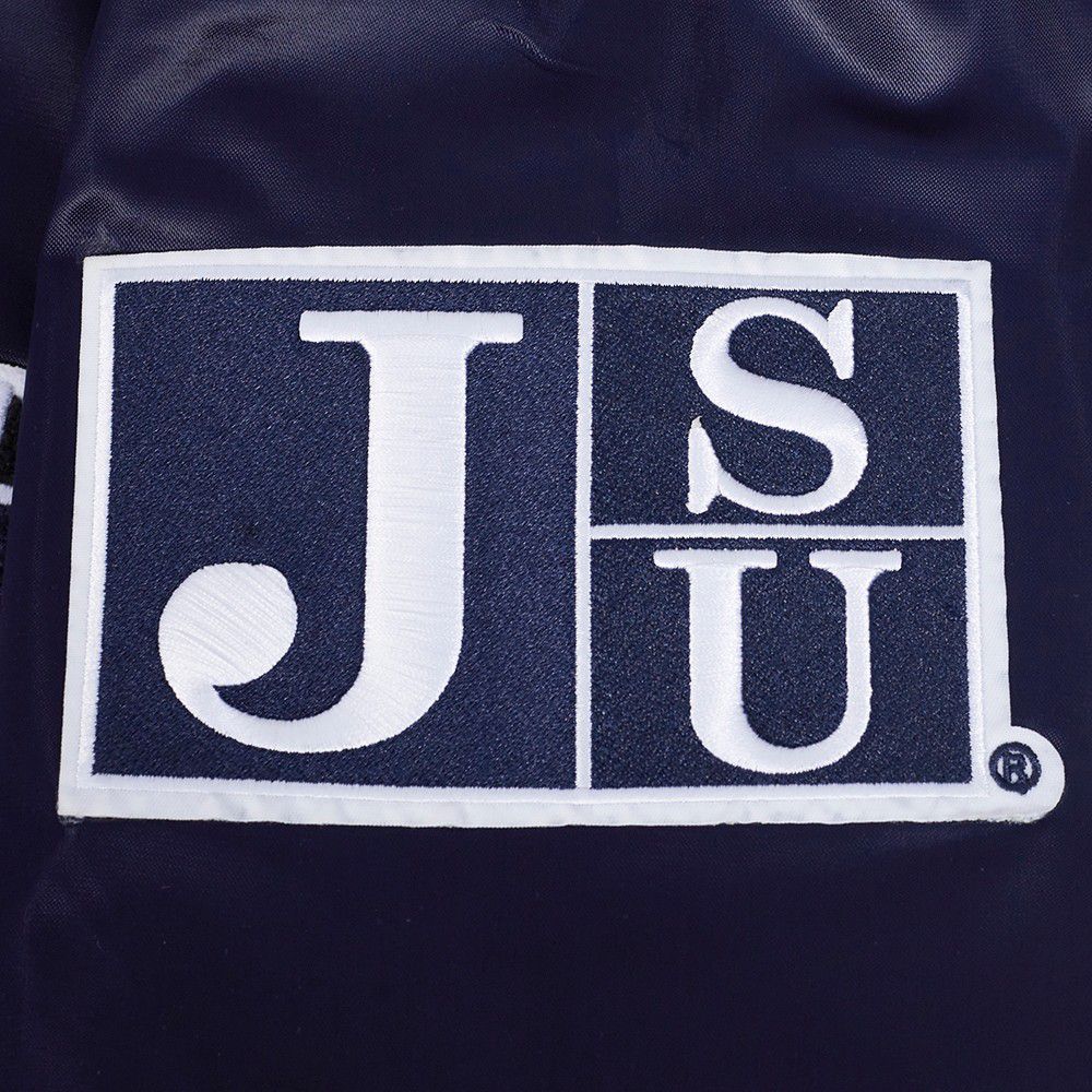 Pro Standard Men's Jackson State Tigers Navy Classic Satin Jacket product image