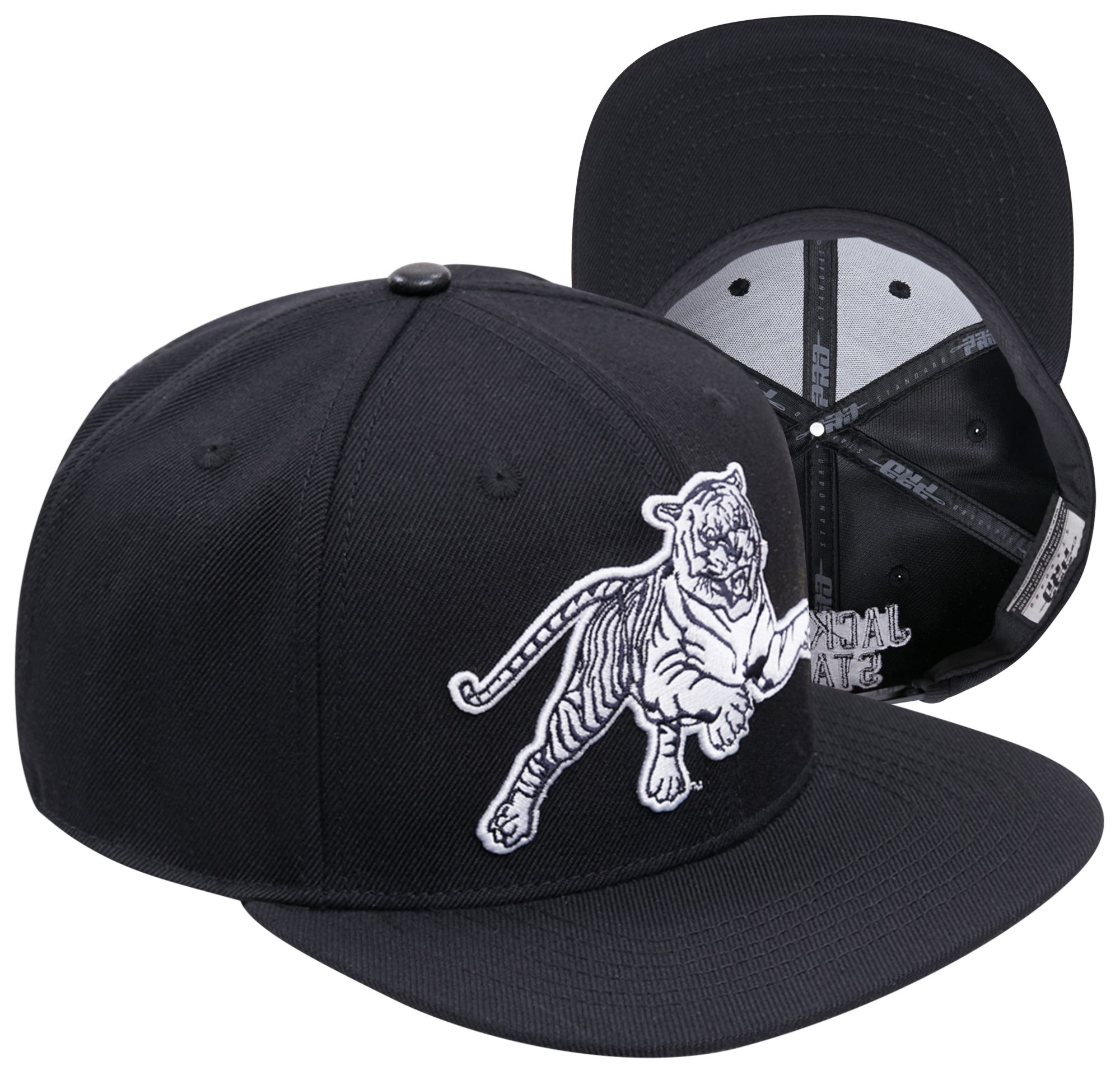 Pro Standard Adult Jackson State Tigers Black Classic Flat-Brim Snapback Adjustable Hat product image