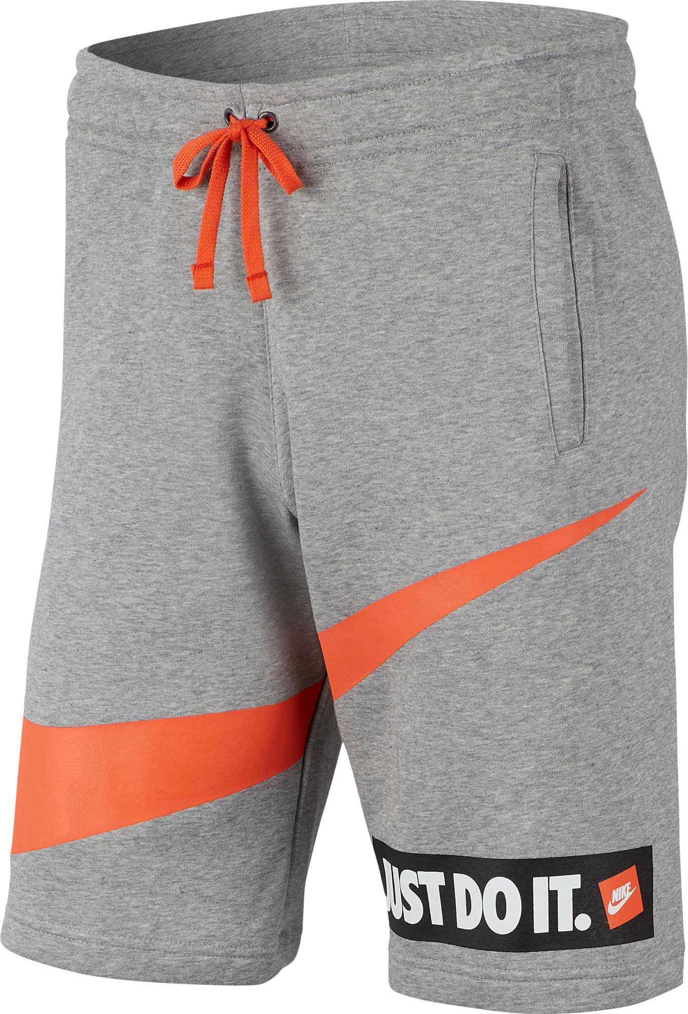 nike just do it shorts orange