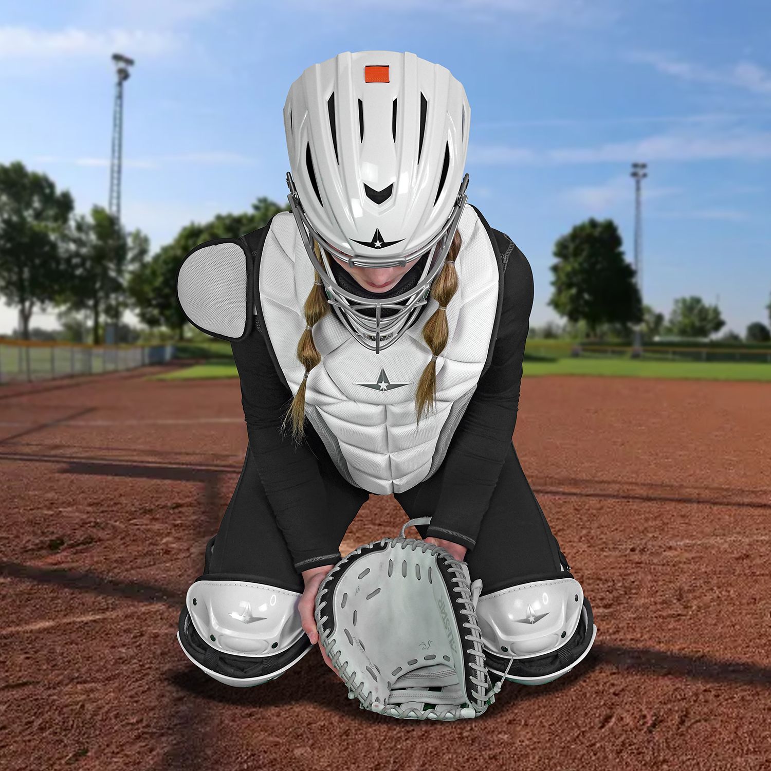 All-Star Girls' Empress Softball Catcher's Set product image