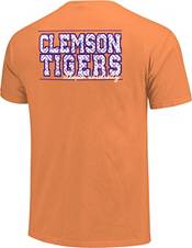 Image One Women's Clemson Tigers Orange Block Letter T-Shirt product image